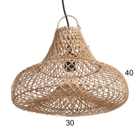 Ceiling Lamp from Rotan "Elvin" 1x120W, E27, 40x40x30 cm-1