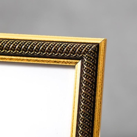 Photo frame plastic 20x25 cm "Golden spiral on black" 28x23 cm-2