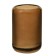 Decorative vase of glass "cylinder", 100 × 100 × 150 mm, brown color