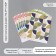 Scrapbooking paper bilateral "snake and bright circles" density 180 grams set 10 pcs 15.5x17 cm