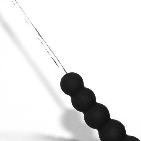 Lake hygienic shower, beads, soft silicone, 1 jet, 13.5 x 3.5 cm, black-3