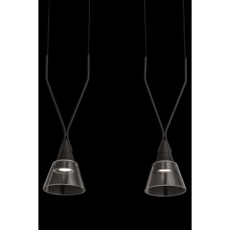Suspension lamp Maytoni P063PL-02B, GU10, 2x40 W, 600X147X1497 mm, black-5