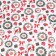 New Year. Glossy packaging paper "Christmas wreaths", bilateral, 70 x 100 cm