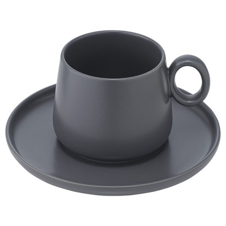 Tkano Essential Tea Set, 250 ml, 2 pcs, dark gray color-4