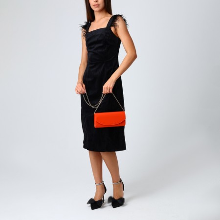 Female bag on a magnet, orange color-7