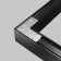 Corner connector for the Gravity overhead busbar, 80x80x3 mm, silver