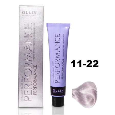 OLLIN PROFESSIONAL PERFORMANCE hair cream, tone 11/22 Special purple blond, 60 ml