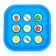 Developing “Blue on the ball”, game base, balls, cards set