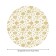 Goldenflakes, round, oxford, elastic band, size 120x120 cm, diameter 75-100 cm,