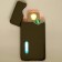 Electronic lighter, USB with indicator, spiral, steel, 7.5 x 12 cm