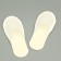 Disposable slippers, Light standard, milk / white, with a closed cape, 42 p.