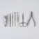 Manicure set "Metallic", 8 items, in a case, bronze color