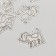 Decor Metal for creativity "dog with chamomile" 1.9x2.5 cm