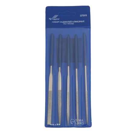 A set of dumps of diamond tundra, rubberized handles, 50 x 140 x 3 mm, 5 pcs.-1