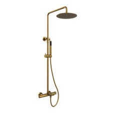 The shower system Vincea Vogue VSFS-1V1TBG, thermostat, tropical shower, shower, gold 100139