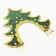 Carnival kokoshnik "Festive Christmas tree" from felt