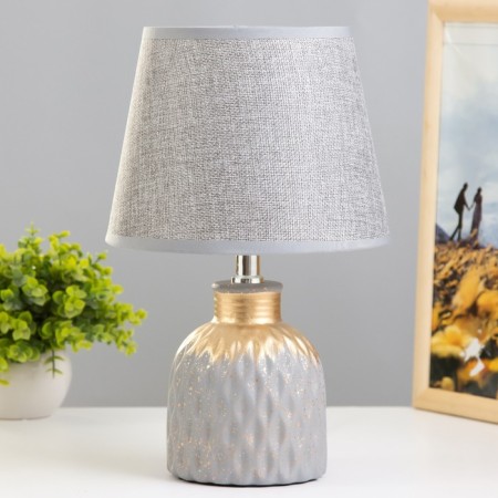 Baril table lamp 1HE14 gray 20x20x31 cm Risalux