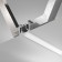 Aluminum profile for the stretch ceiling LED Strip Alm014S-2M, 200x7.22x3.42 cm, silver color