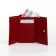 Women's wallet on the button, red color