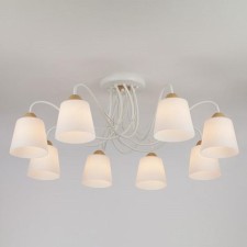 Betty chandelier, 8x40W E27, white color