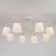Betty chandelier, 8x40W E27, white color