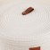 Basket for storage branded handmade shade “Bell”, 25 × 25 × 13.5 cm, small, white color
