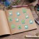 Paper stickers of the evaluation "cats and avocados", 10.5 x 18 cm