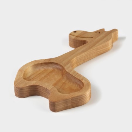 Menzhitsa - wooden plate Adelica "Giraffe", 20.5 × 11.5 × 1.8 cm, birch-6