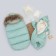 Set for discharge Winter Kinderlitto "Lapland", 5 items, height 56-62 cm, mint color