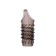 Toyfa Xlover nozzle to increase size, TPE, black transparent, 7.5 cm