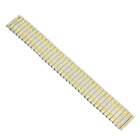 Solomon watch strap, 18 mm, metal, L-15.5 cm, corrugated