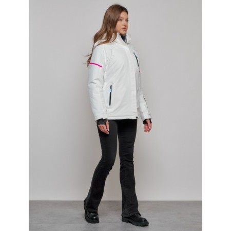 Ski jacket female, size 44, white color-10