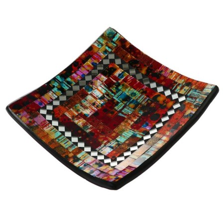 Decorative plate "Shahida" ceramics 20x20x5 cm-3