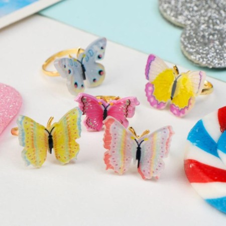 Children's Ring "Butterflies", Mix shape, Mix color, dimensionless