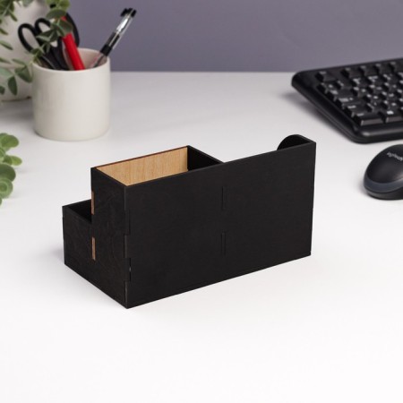 Organizer for the office "Morning begins with coffee!" 3 departments, 18.5x10x10 cm-3