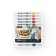 A set of acrylic markers 12 colors, a round tip, for any surface