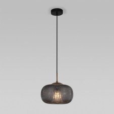 Светильник подвесной Eurosvet Gem 50262/1, E27, 1х60Вт, 250х250 мм, цвет чёрный, тёмно-серый