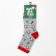 Women's socks "Penguin", light gray color, size 23-25