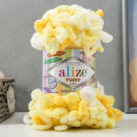 Yarn "Puffy Color" 100 % micropoliester 9m/100g (5921)