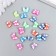Beads for PVC "Butterflies" Color set 20 pcs 1x1x1 cm
