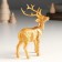 Souvenir Polystone "Golden Deer" 8.6x4.5x15 cm