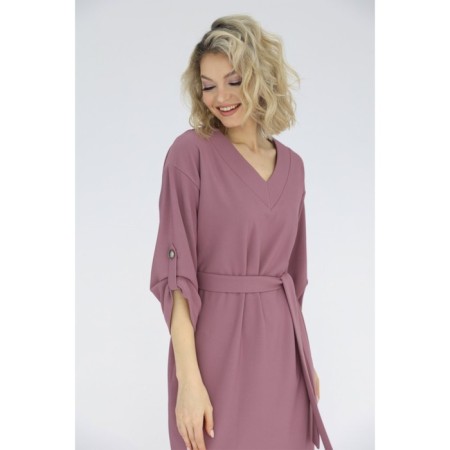 Knitted dress with a belt in the kit, size 42