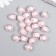 Plastic beads "Ball ribbed - internal color pink" set 20 g 1.2x1.1 cm