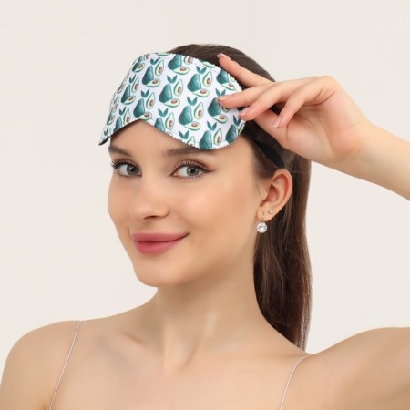 Avocado sleep mask, 19.5 × 8.5 cm, elastic band is single, MIX drawing-1