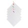 Cleaning napkin 25x25 - 5 pcs, white waffle 200 g, cotton 100%