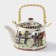 Keramic collar teapot with metal sieve "Park", 600 ml