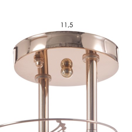 Ceiling chandelier "Courage" 2x40W E27 Color: Gold-4