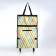 Folding bag on Velcro, 2 wheels, colorful color
