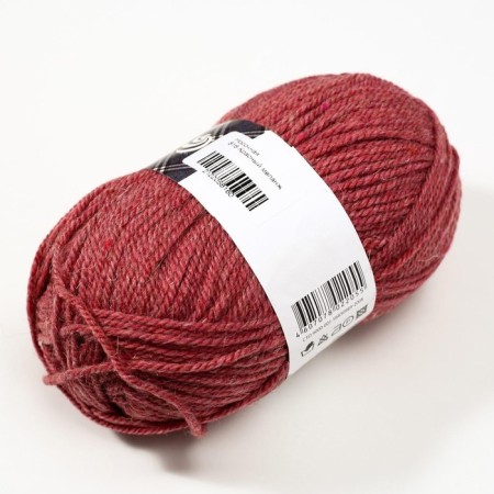 Yarn "sock" 50% wool, 50% acrylic 200m/100g (816 red melange)-1