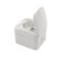 Single mini ip54, with grounding, o/y, white kranz